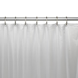 Carnation Home Fashions 3 Gauge Vinyl Shower Curtain Liner with Weighted Magnets and Metal Grommets - Frosty Clear 72x72"