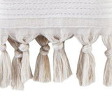 Saturday Knight Ltd Mirage Fringe Reversible Bath Hand Towel Set - 2 Piece - 16x26"