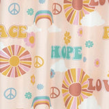 Greenland Home Fashion Cassidy Shower Curtain - Farmhouse Cloth Bathroom - Peach 72x72"