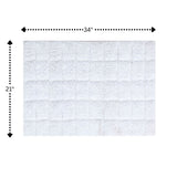 Knightsbridge Summer Tile 220 GSF Non Skid Back Bath Rug 21 x 34
