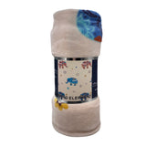 Plazatex Holiday Boho Elephant Design Micro Plush Throw Blanket - 50x60" Multicolor