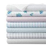 Shavel Home Products - Seersucker Solid Stylish and Modern Sheet Set