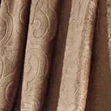 Dama Scroll All Season Embossed Pattern Ultra Soft and Cozy 50" x 60" Throw Blanket, Taupe