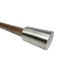 Versailles Exotique Veneer Steel Heavy Duty Curtain Rods for Windows Set Nickel