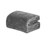 Plazatex Chevron Braided Stylish Soft Comfortable and Lightweight All Seasons Blanket Grey