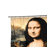Carnation Home Fashions "Mona Lisa" Museum Collection 100% Polyester Fabric Shower Curtain - Multi 70x72"