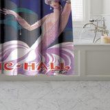Carnation Home Fashions "Moulin Rouge" Museum Collection 100% Polyester Fabric Shower Curtain - Multi 70x72"