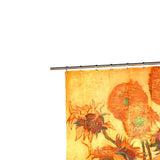 Carnation Home Fashions "Sunflowers" Museum Collection 100% Polyester Fabric Shower Curtain - Multi 70x72"