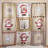 Carnation Home Fashions "Americana Holiday" Fabric Shower Curtain - Multi 70x72"