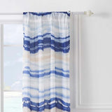 Barefoot Bungalow Crystal Cove Curtain Panel Pair - Set of 2 - 42x84" and 3x24, Blue