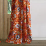 Greenland Home Fashion Astoria Window Curtain Panel Pair With Tiebacks - 2 - Piece - Spice 42x84"