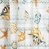 Greenland Home Fashions Kona Luxurious 3" Rod Pocket Curtain Panel Pair with Tiebacks 42" x 84" Ocean