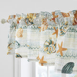 Greenland Home Fashions Kona Luxurious 3" Rod Pocket Window Valance 84" x 16" Ocean