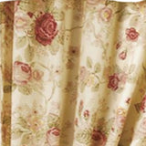 Greenland Home Fashion Antique Rose Window Panel Pair - Multi 42x84"