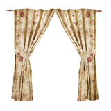 Greenland Home Fashion Antique Rose Window Panel Pair - Multi 42x84"