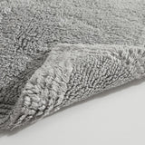 Chic Home Katniss Luxury 100% Cotton Plush and Thick Reversible Bathroom Rug Grey
