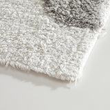 Chic Home Sarabi Luxury 100% Cotton Plush Tufted Medallion Non-Slip Bathroom Rug Grey