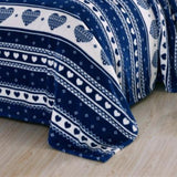 Heartfelt Valentine Micro Plush Blanket Navy - Queen 86 x 86