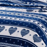 Heartfelt Valentine Micro Plush Blanket Navy - Queen 86 x 86