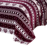 Heartfelt Valentine Micro Plush Blanket Burgundy - Queen 86 x 86