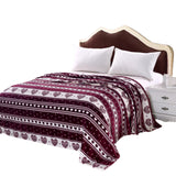 Heartfelt Valentine Micro Plush Blanket Burgundy - Queen 86 x 86