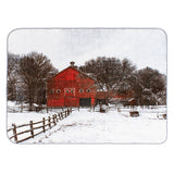 Shavel 100% Polyester Luxury High Pile Oversized Red Barn One Size Luxury Throw 60x80 Multi