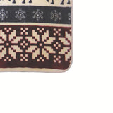 Shavel Hi Pile High Quality Luxurious And Incredibly Soft Warm Snuggly Throw Jumbo 60x80" - Reindeer Stripe
