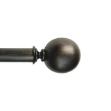 Versailles Heirloom Textured Ball Steel Heavy Duty Curtain Rods for Windows Set Rustic Gold