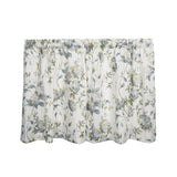 Ellis Curtain Abigail Design Printed Room Darkening 2-Piece Window Rod Pocket Pair Set With 2 Tiers - 56x36", Porcelain