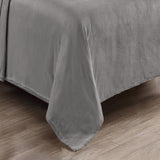 Plazatex Kansas Wrinkle Resistant Ultra Soft Solid Premium All Season Bed Sheet Set Dark Grey