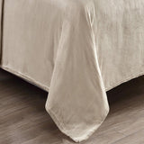 Kansas Wrinkle Resistant Ultra Soft Solid All Season Sheet Set Light Brown by Plazatex