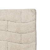 Knightsbridge Stylish And Comfortable All Season Traditional New Tile Design Bath Rug 17" X 24" Ivory