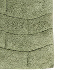Knightsbridge Stylish And Comfortable All Season Traditional New Tile Design Cotton Bath Rug 20" X 30" Sage