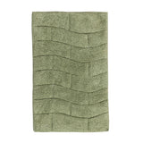 Knightsbridge Stylish And Comfortable All Season Traditional New Tile Design Cotton Bath Rug 20" X 30" Sage