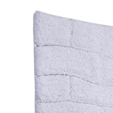 Knightsbridge Stylish And Comfortable All Season Traditional New Tile Design Cotton Bath Rug 20" X 30" White