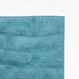 Knightsbridge Stylish And Comfortable All Season Traditional New Tile Design Bath Rug 21" X 34" Aqua