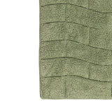 Knightsbridge Stylish And Comfortable All Season Traditional New Tile Design Cotton Bath Rug 17" X 24" Sage