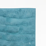 Knightsbridge Stylish And Comfortable All Season Traditional New Tile Design Cotton Bath Rug 24" X 40" Aqua