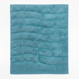 Knightsbridge Stylish And Comfortable All Season Traditional New Tile Design Cotton Bath Rug 24" X 40" Aqua