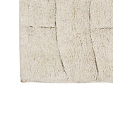 Knightsbridge Stylish And Comfortable All Season Traditional New Tile Design Cotton Bath Rug 20" X 30" Ivory