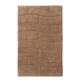 Knightsbridge Stylish And Comfortable All Season Traditional New Tile Design Cotton Bath Rug 24" X 40" Natural