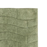 Knightsbridge Stylish And Comfortable All Season Traditional New Tile Design Cotton Bath Rug 24" X 40" Sage