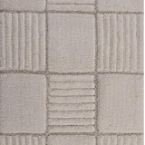Knightsbridge Chakker Board 220 GSF Non Skid Back Bath Rug Set - 2- Piece - 17x24 and 21x34", Ivory