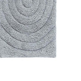 Knightsbridge Echo 220 GSF Non Skid Back Bath Rug Set - 2- Piece - 17x24 and 21x34", Silver