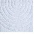 Knightsbridge Echo 220 GSF Non Skid Back Bath Rug Set - 2- Piece - 17x24 and 21x34", White