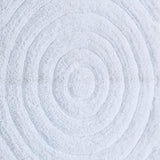 Knightsbridge Echo 220 GSF Non Skid Back Bath Rug Set - 2- Piece - 17x24 and 21x34", White