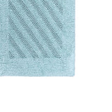 Knightsbridge Shooting Star 220 GSF Reversible Bath Rug Set - 2- Piece - 17"x24" and 21"x34", Light Blue