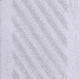 Knightsbridge Shooting Star 220 GSF Reversible Bath Rug Set - 2- Piece - 17x24 and 21x34", White