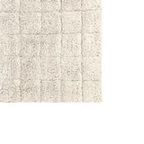 Knightsbridge Summer Tile 220 GSF Non Skid Back Bath Rug Set - 2- Piece - 17"x24" and 21"x34", Ivory