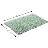 Knightsbridge Chenille Shaggy 220 GSF Non Skid Back Bath Rug